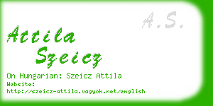 attila szeicz business card